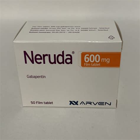 Neruda 600 mg fiyat